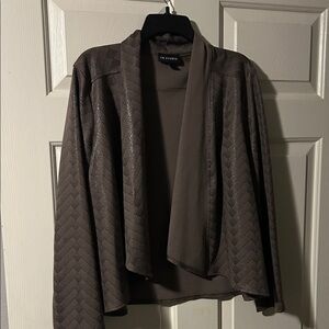 I.N. Studio Brown Textured Women's Blazer